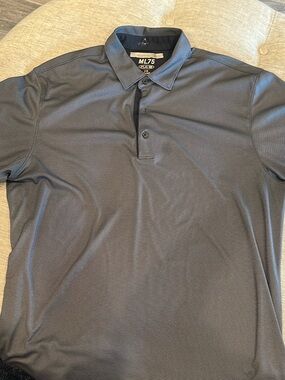 Greg Norman Collection Men's Dark Gray Performance Polo - Men’s Large